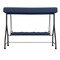Flash Furniture Navy 3-Seater Convertible Canopy Patio Swing/Bed TLH-007-NV-GG - alternate 2
